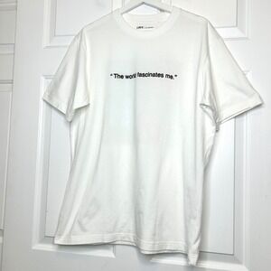 Uniqlo UT Archive x Andy Warhol The World Fascinates Me White Graphic T-Shirt L